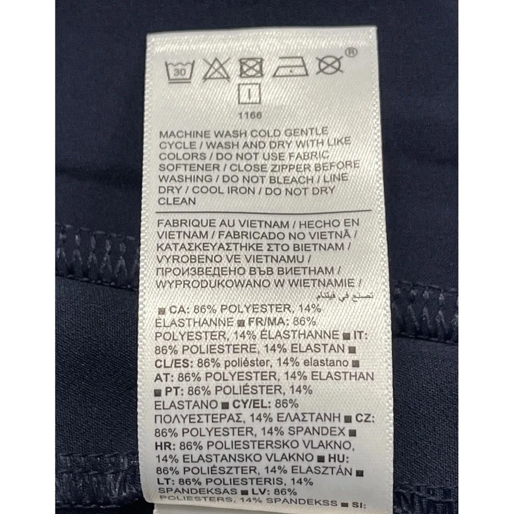 Athleta Endless High Rise Pants Navy Blue Stretch Pockets Women's Size‎ 14 - Picture 14 of 14